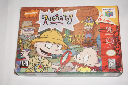 Rugrats Scavenger Hunt (Nintendo 64 N64) Complete in Box w/ Poster CIB