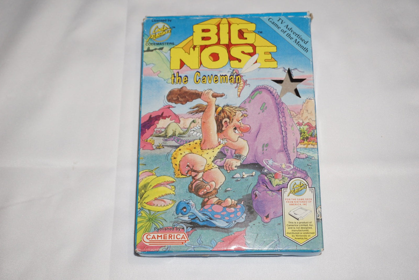 Big Nose The Caveman (Nintendo NES) Complete in Box CIB