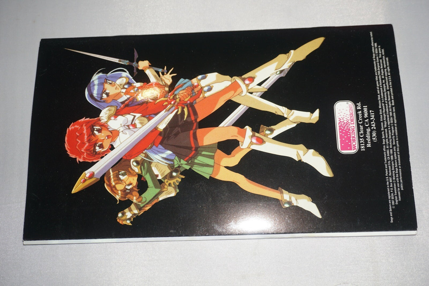 Magic Knight Rayearth (Sega Saturn) Complete w/ Reg Card & Stickers Fuu Disk