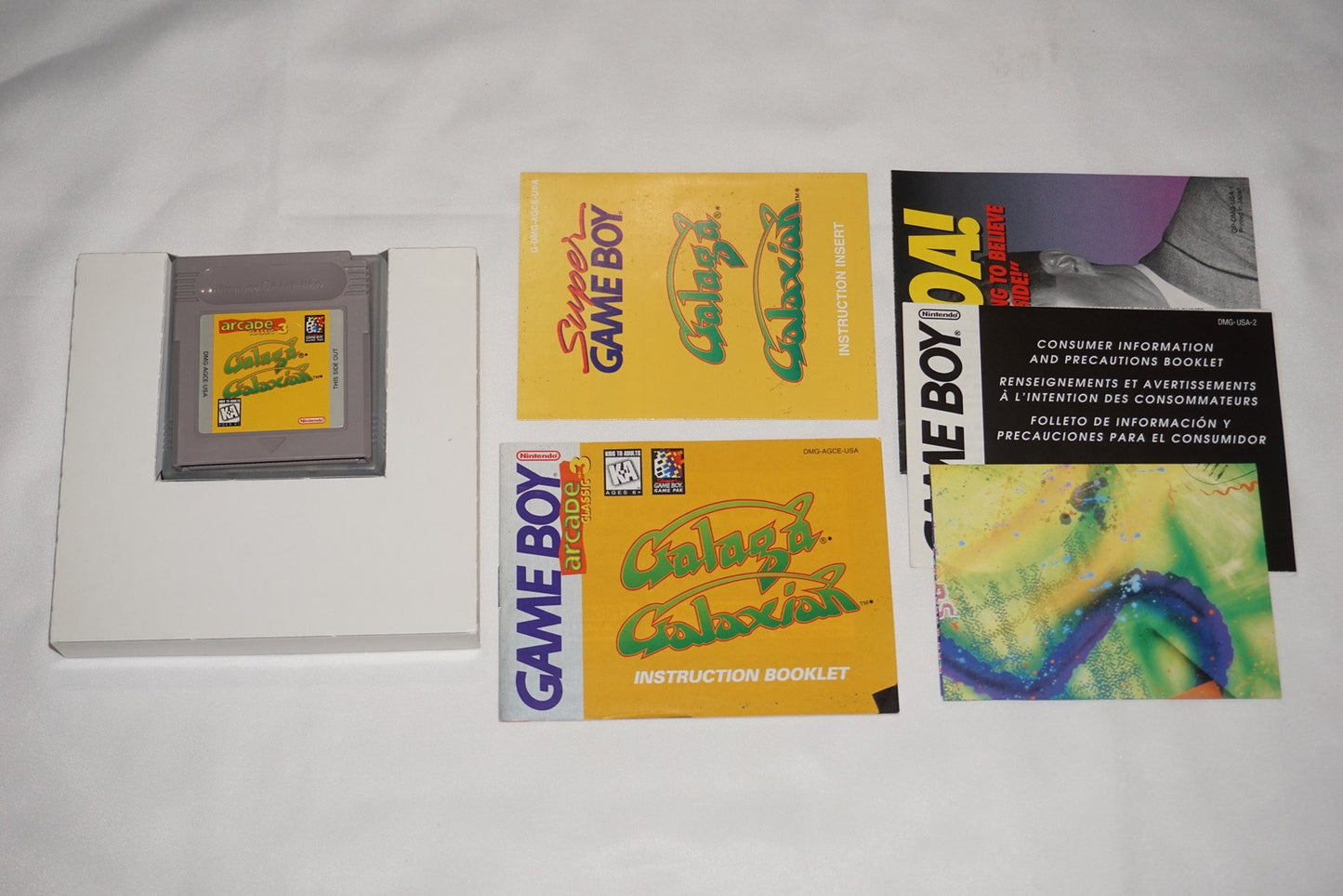 Arcade Classic 3: Galaga & Galaxian (Nintendo Game Boy) Complete in Box CIB