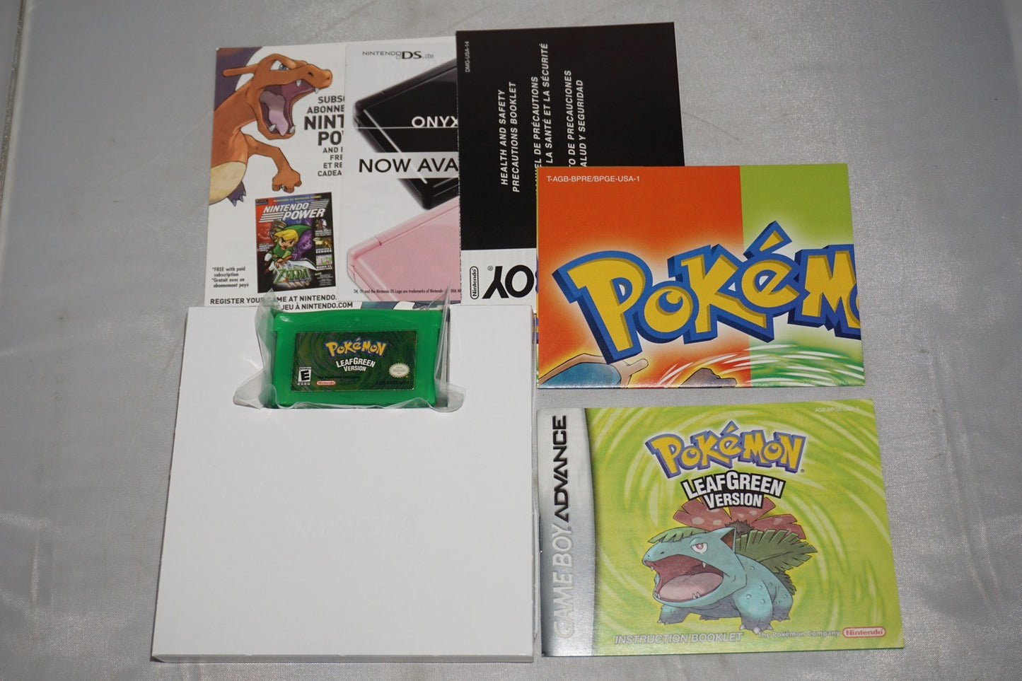 Pokemon Leaf Green PC (Gameboy Advance GBA) Complete CIB Authentic Near Mint