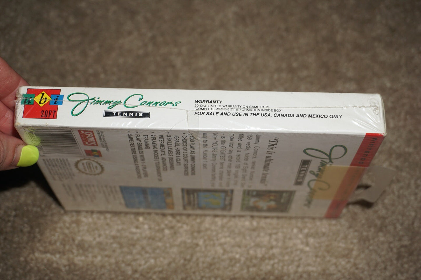 Jimmy Connors Tennis (Nintendo NES) NEW Factory Sealed