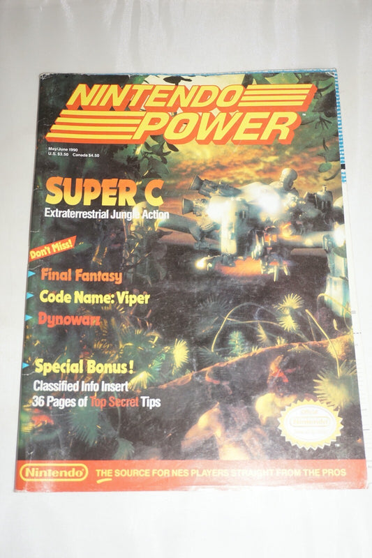 May/June 1990 Super Contra Nintendo Power Magazine #3 Poster Book