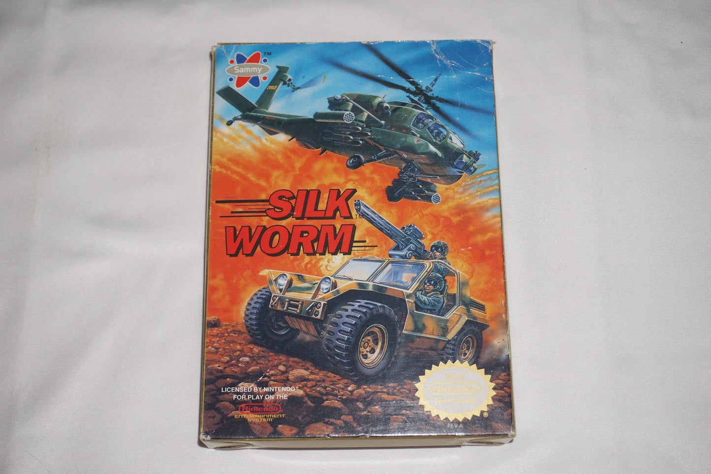 Silk Worm (Nintendo NES) Complete in Box CIB
