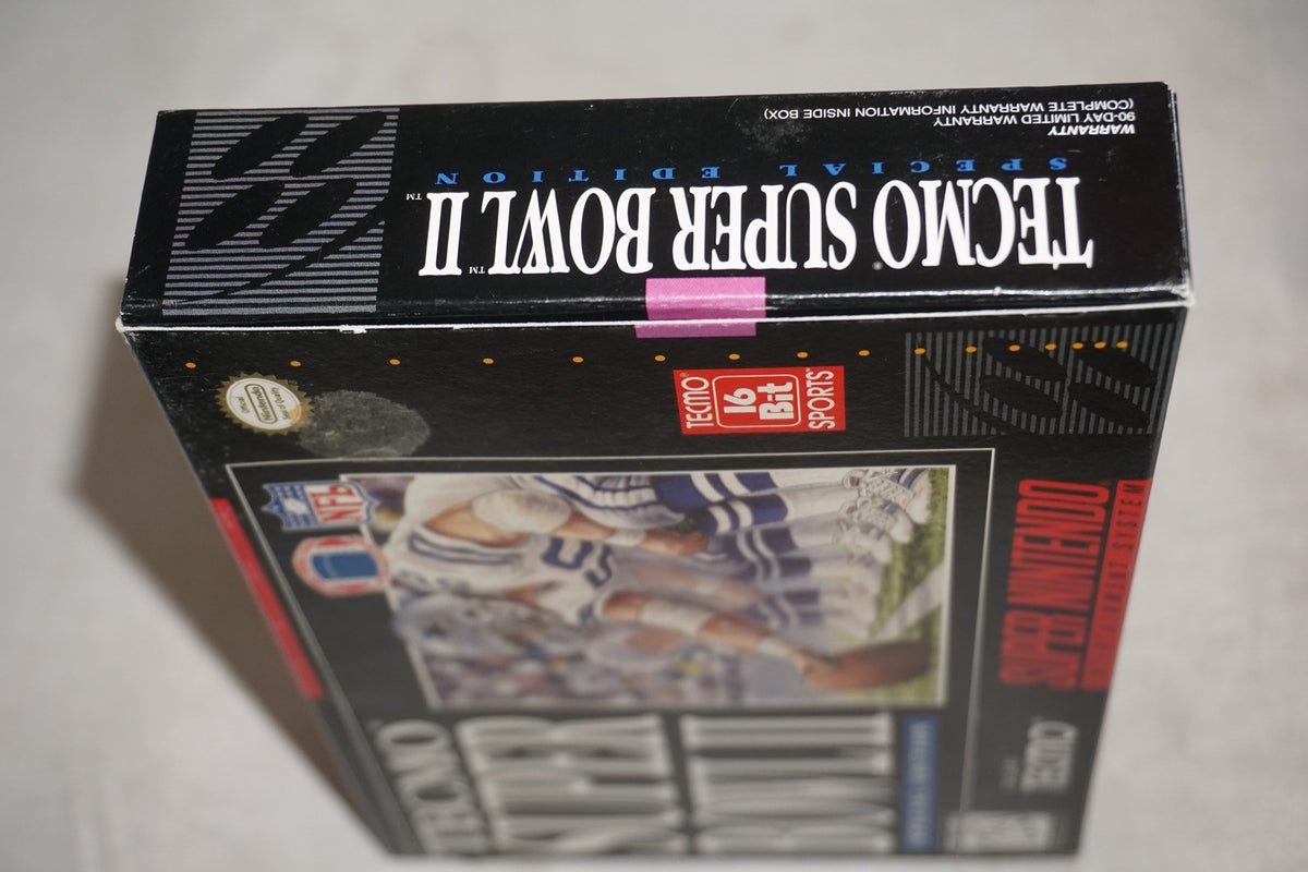 Tecmo Super Bowl II 2 (Super Nintendo SNES) with Box No Manual