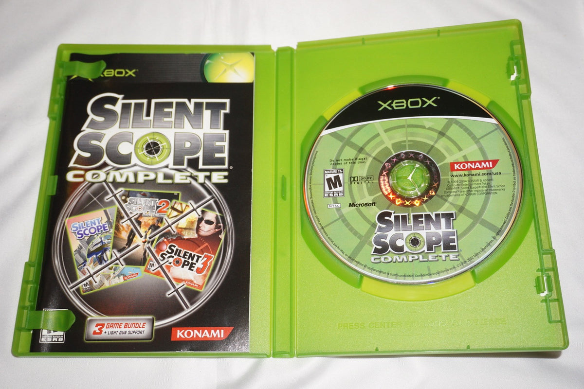 Silent Scope Light Rifle Gun (Microsoft Xbox) Complete in Box w/ Game Bundle
