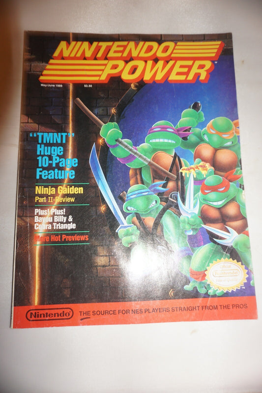 May/June 1989 TMNT Nintendo Power Magazine #2 Poster