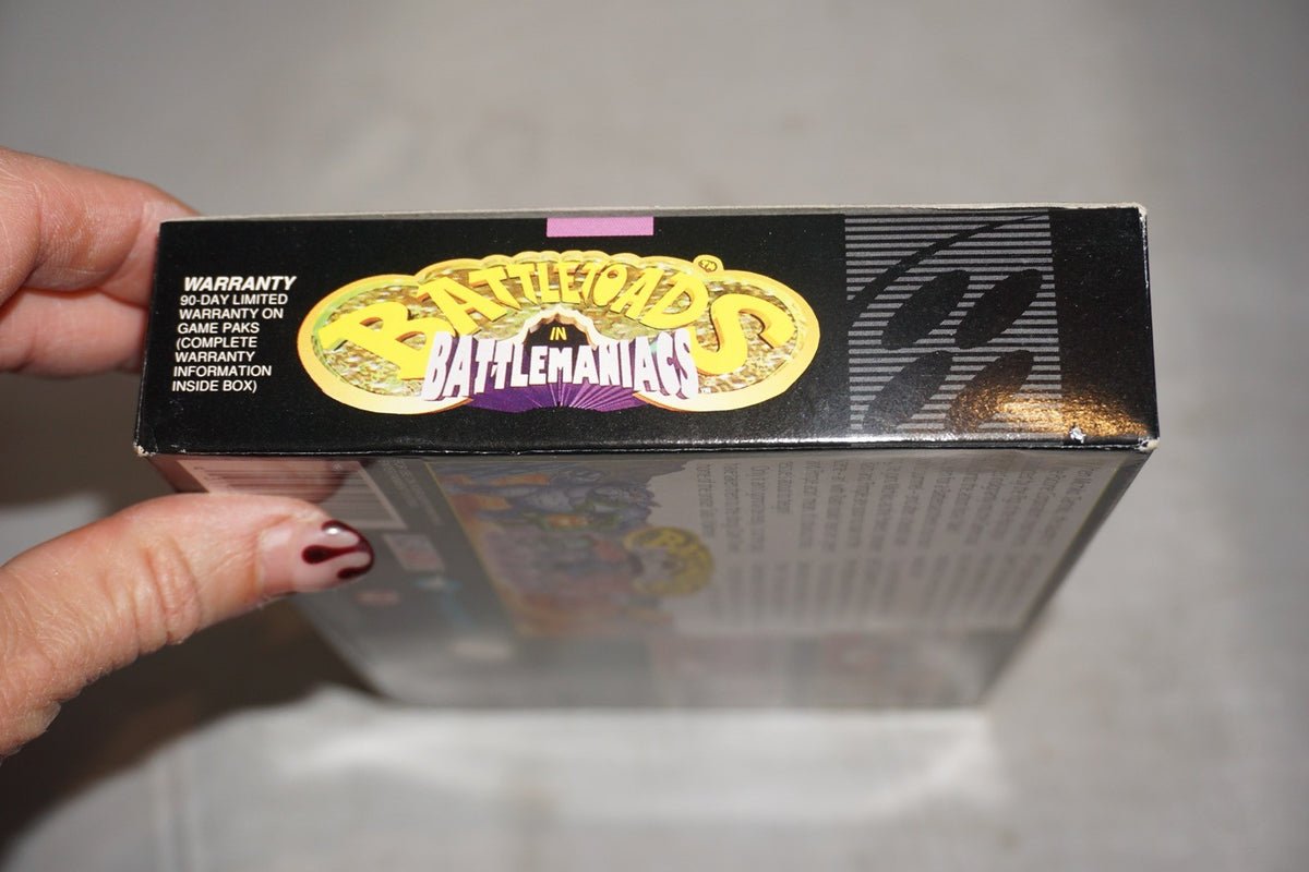 Battletoads In Battlemaniacs (Super Nintendo SNES) Complete in Box CIB