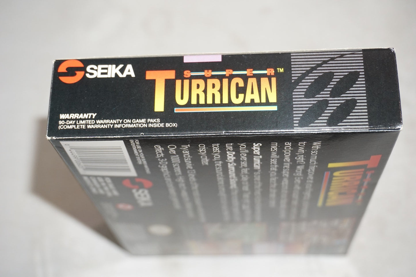 Super Turrican 1 (Super Nintendo SNES) Complete in Box w/ Reg Card CIB