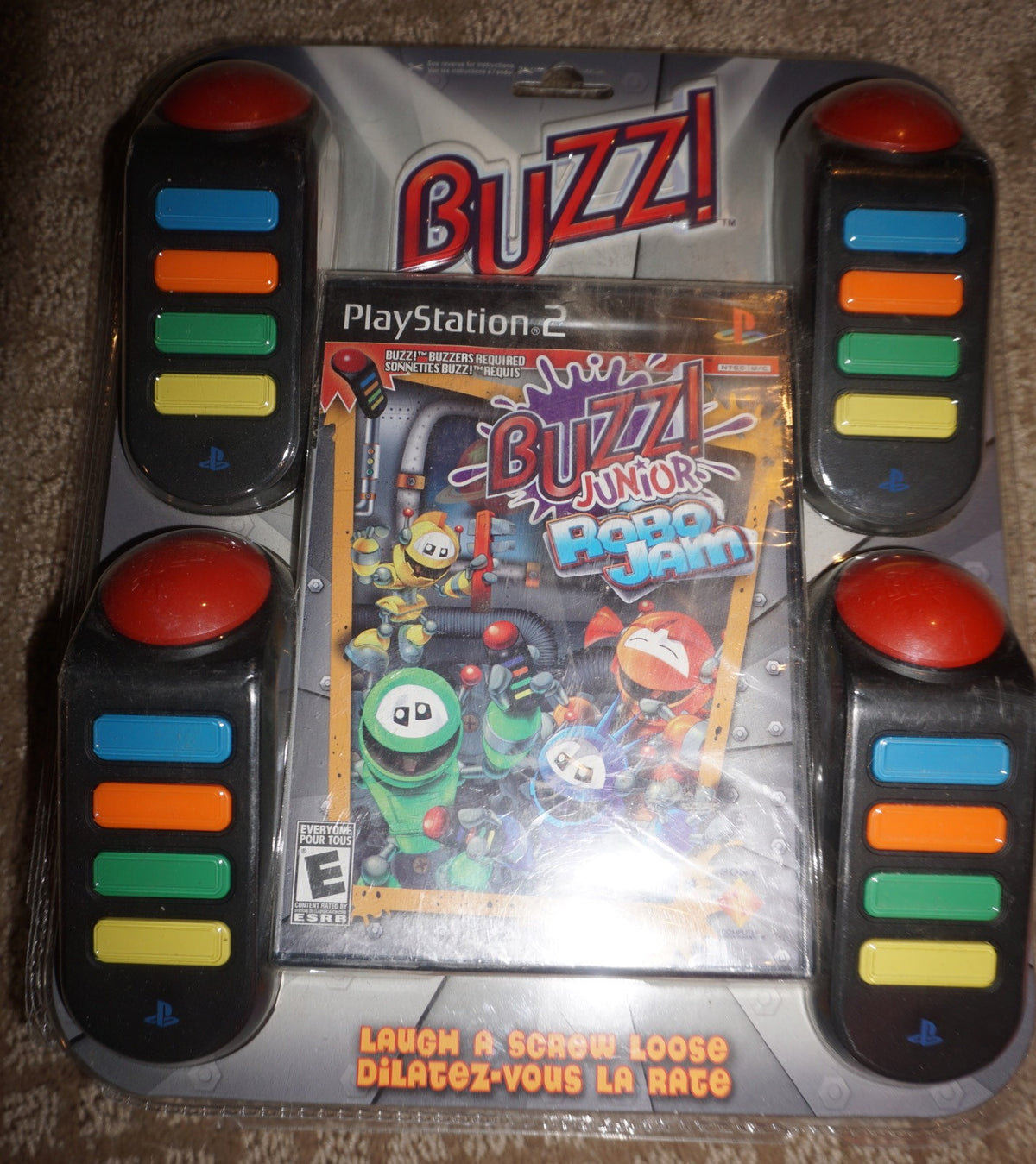 Buzz Junior Robo Jam Bundle Buzzers (Sony Playstation 2 ps2) New Sealed