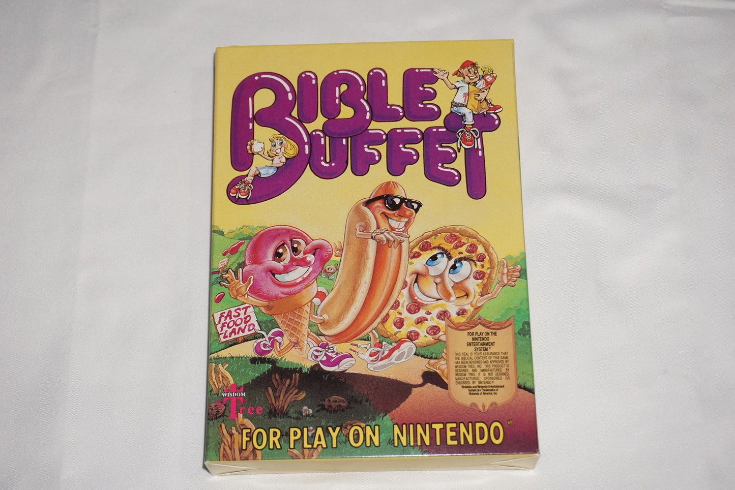 Bible Buffet (Nintendo NES) Complete in Box w/ Quiz Book CIB Near Mint