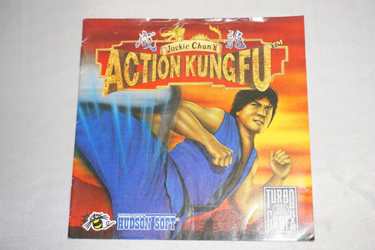 Jackie Chan's Action Kung Fu  (Turbo Grafx 16 tg16) Manual ONLY NO GAME