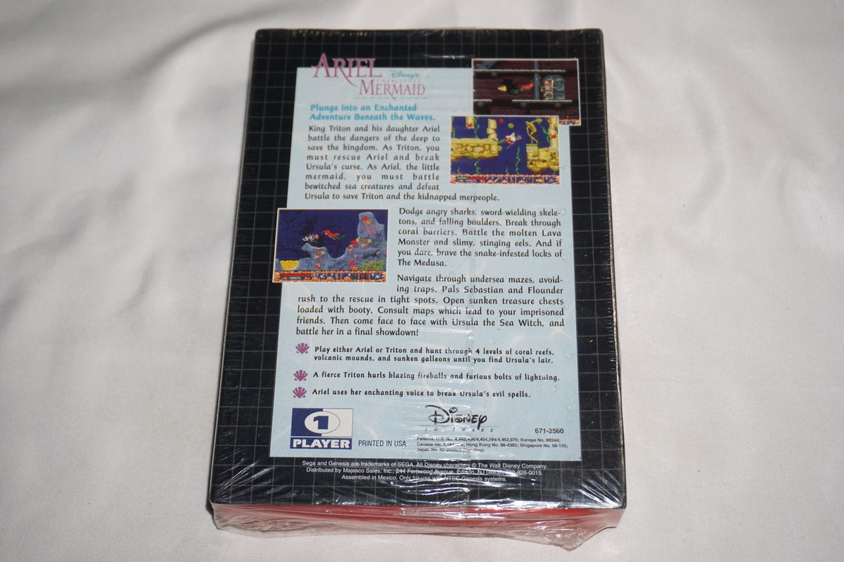 Ariel the Mermaid (Sega Genesis) NEW Sealed in Box