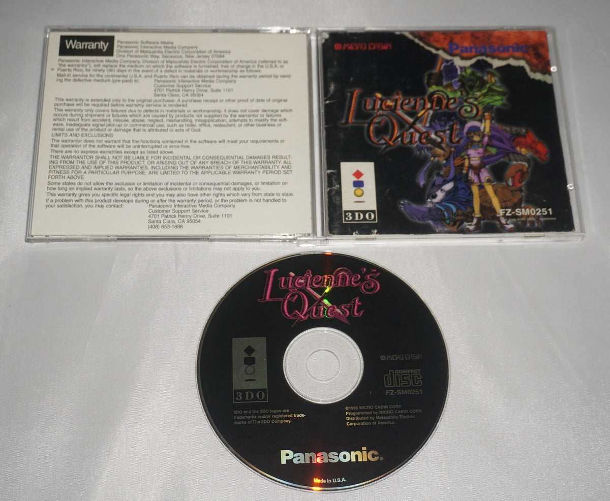 Lucienne's Quest (Panasonic 3do) with Manual