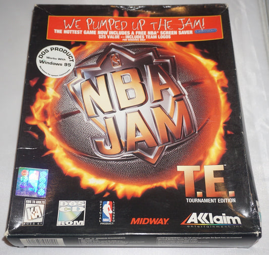 NBA Jam T.E TE Tournament Edition (PC CD Rom) Complete in Box