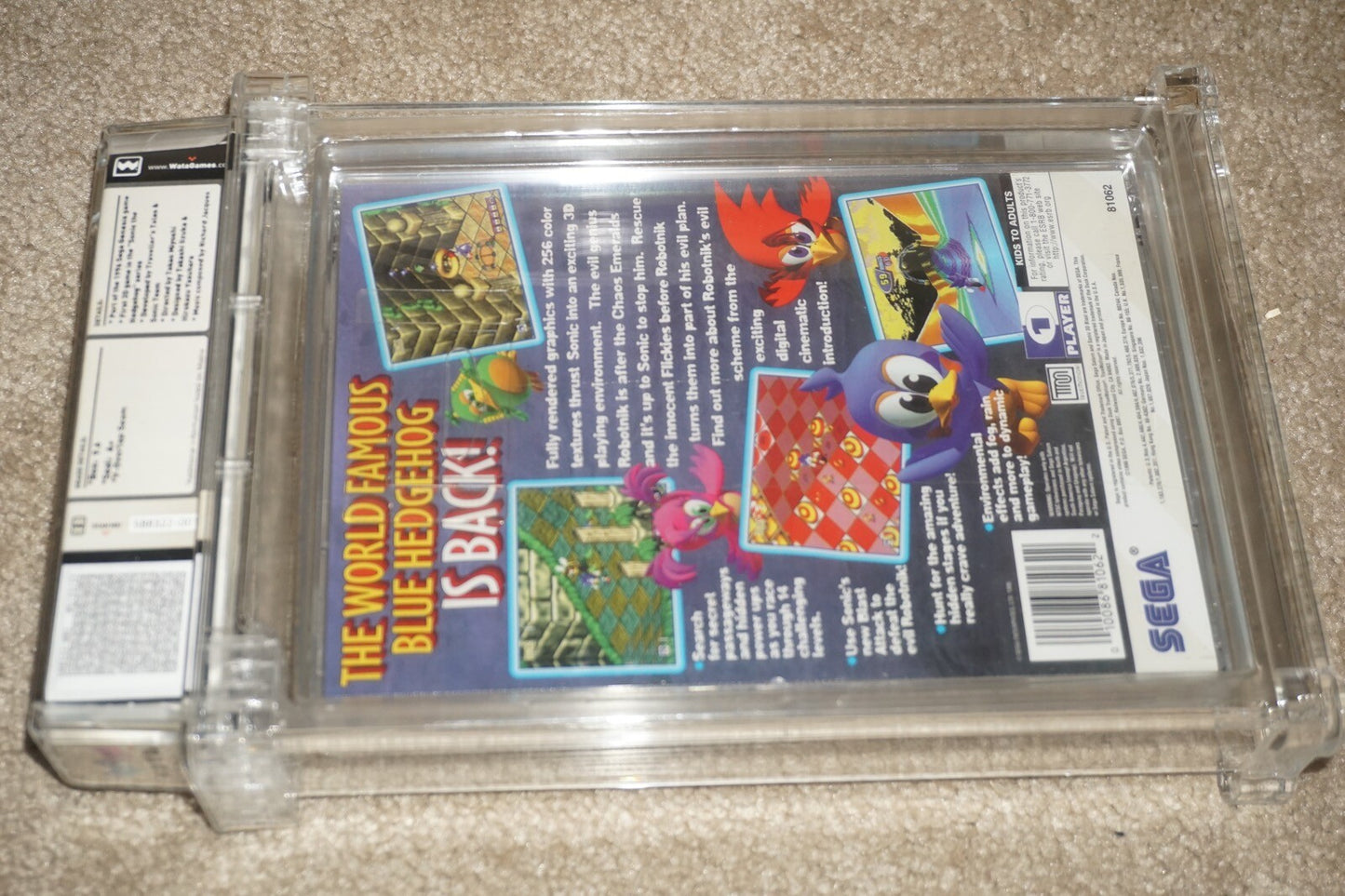 Sonic 3d Blast (Sega Saturn) WATA 9.6 A+ NEW Factory Sealed