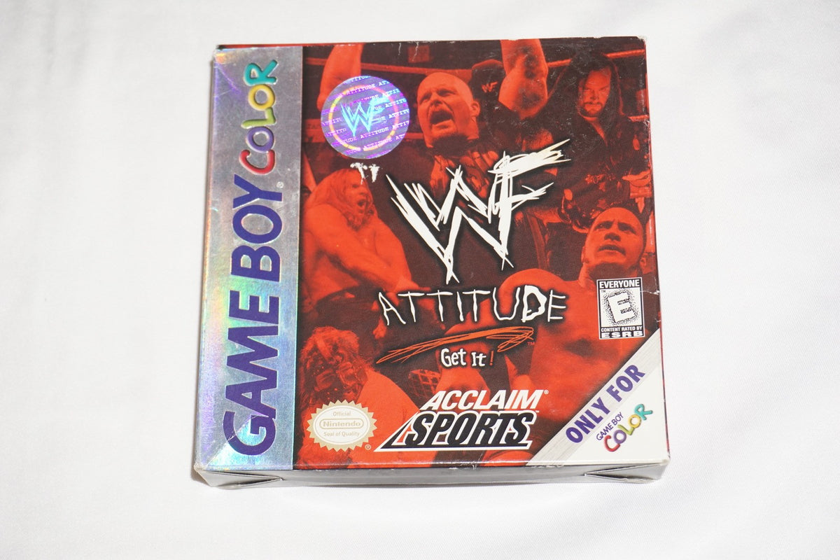 WWF Attitude WWE (Nintendo Game Boy Color GameBoy) Complete CIB