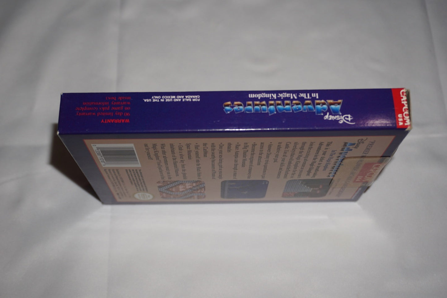 Disney Adventures in Magic Kingdom (Nintendo NES) Complete Mega Man Sticker CIB