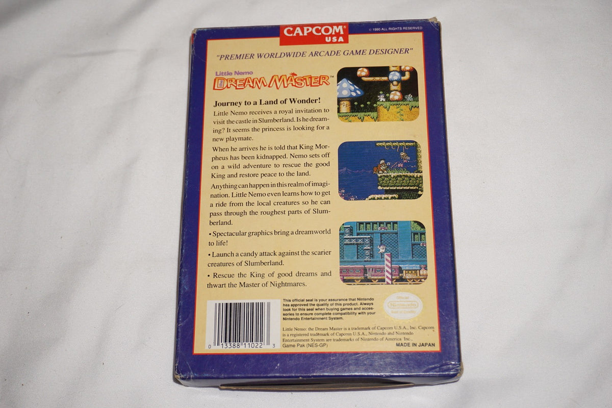 Little Nemo Dream Master (Nintendo NES) Complete in Box CIB
