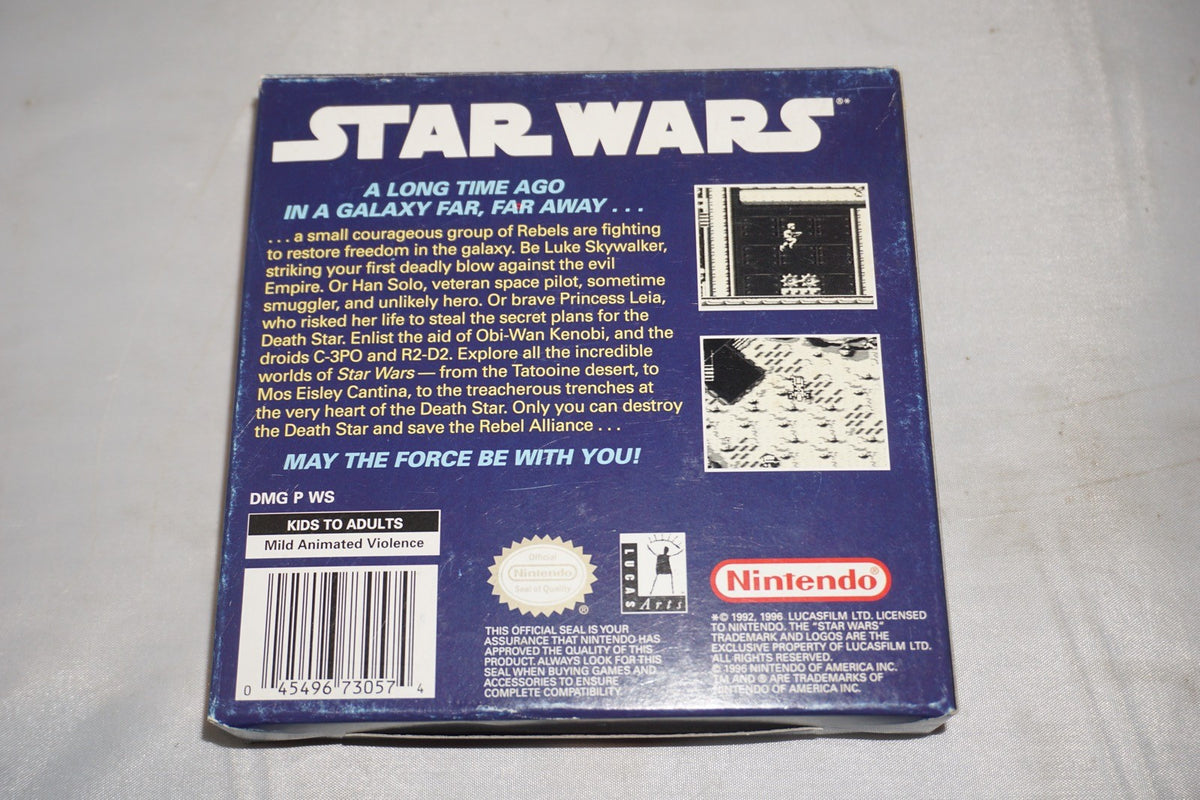 Star Wars PC (Nintendo Gameboy Game Boy GB) Complete CIB Authentic