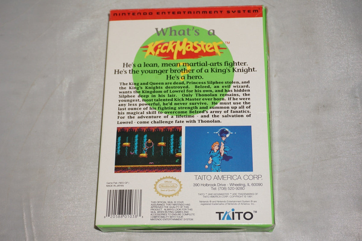Kickmaster (Nintendo NES) Complete in Box CIB