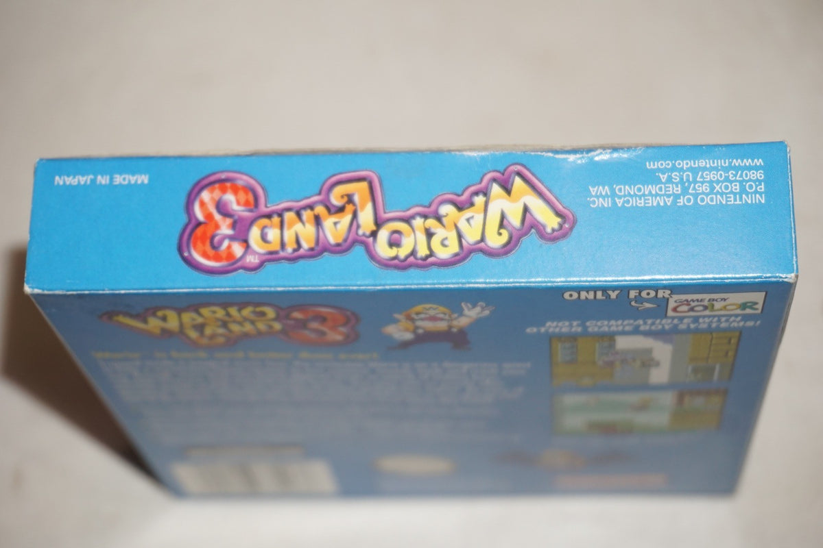 Wario Land 3 (Nintendo Gameboy Color Game Boy GB) Complete CIB