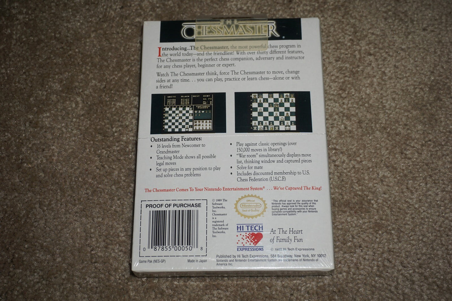 Chessmaster The (Nintendo NES) NEW Factory Sealed