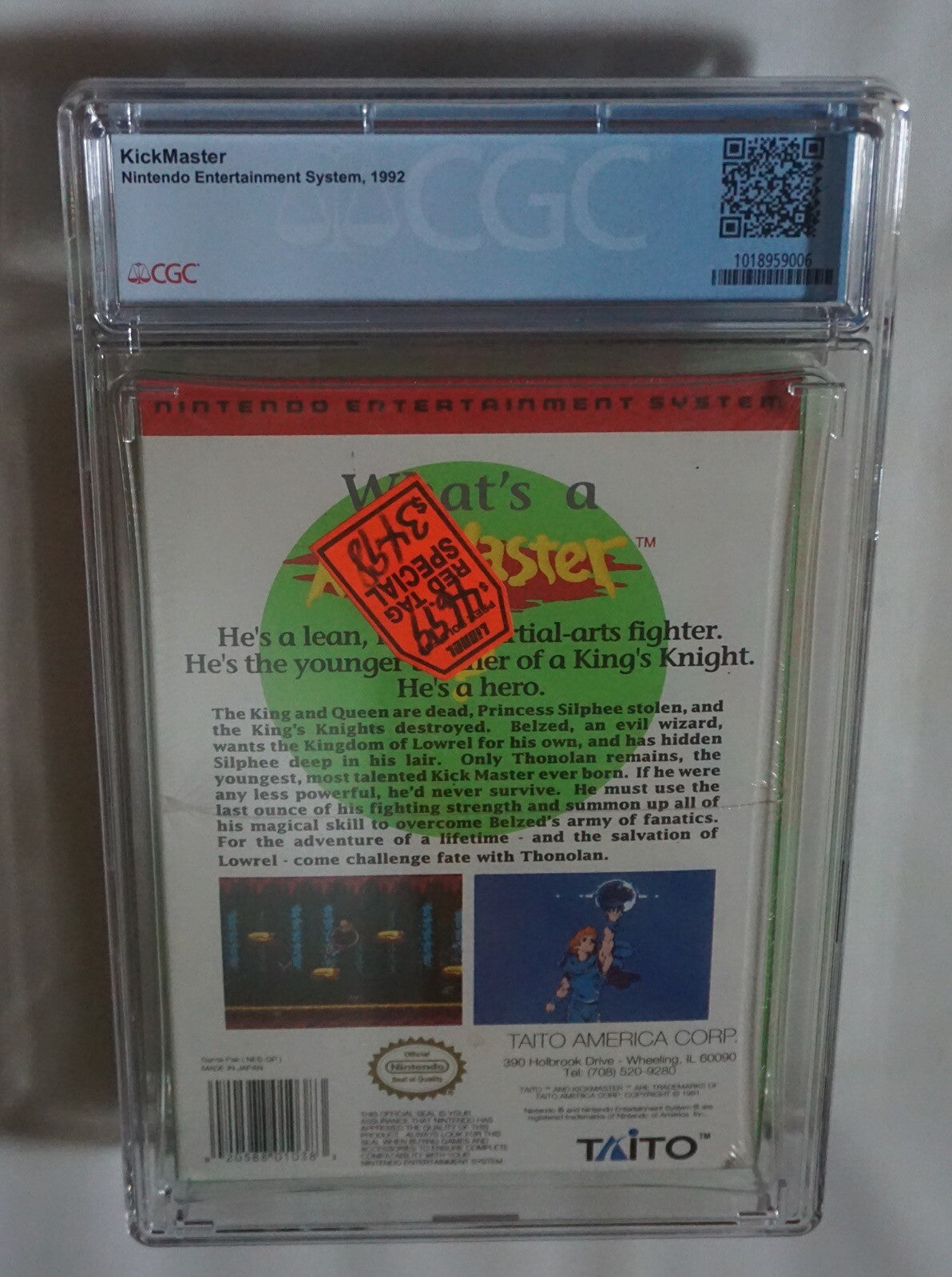 Kickmaster (Nintendo NES) CGC 9.4 A+ NEW Sealed