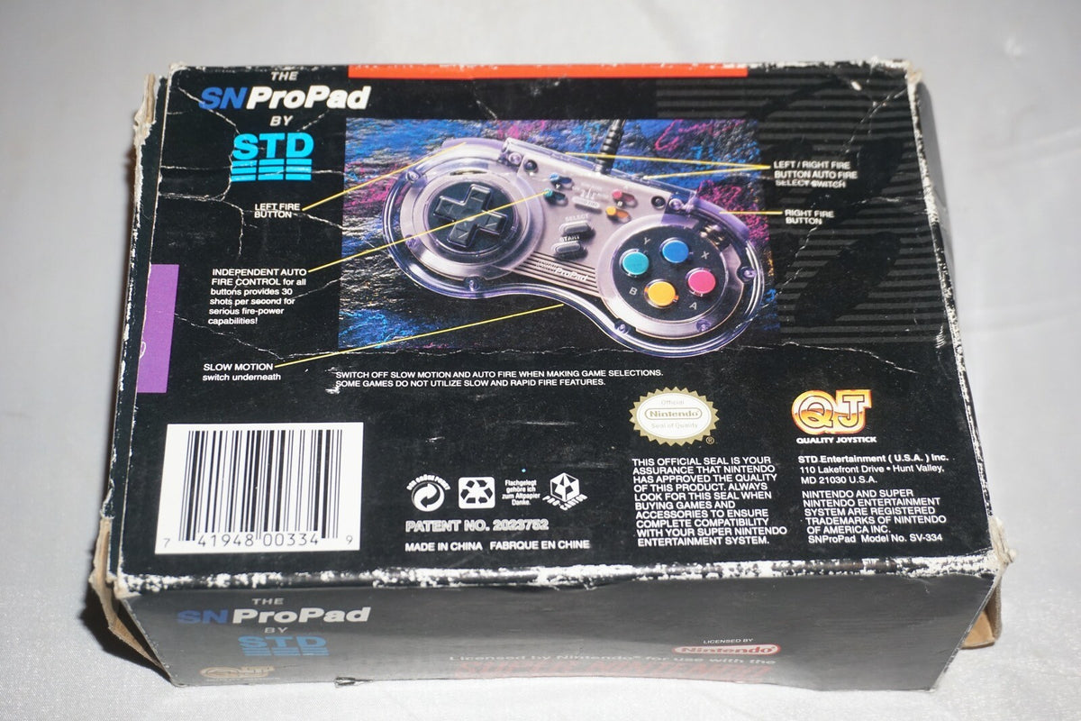 Std Sn Pro Pad Controller (Super Nintendo SNES) Complete in Box