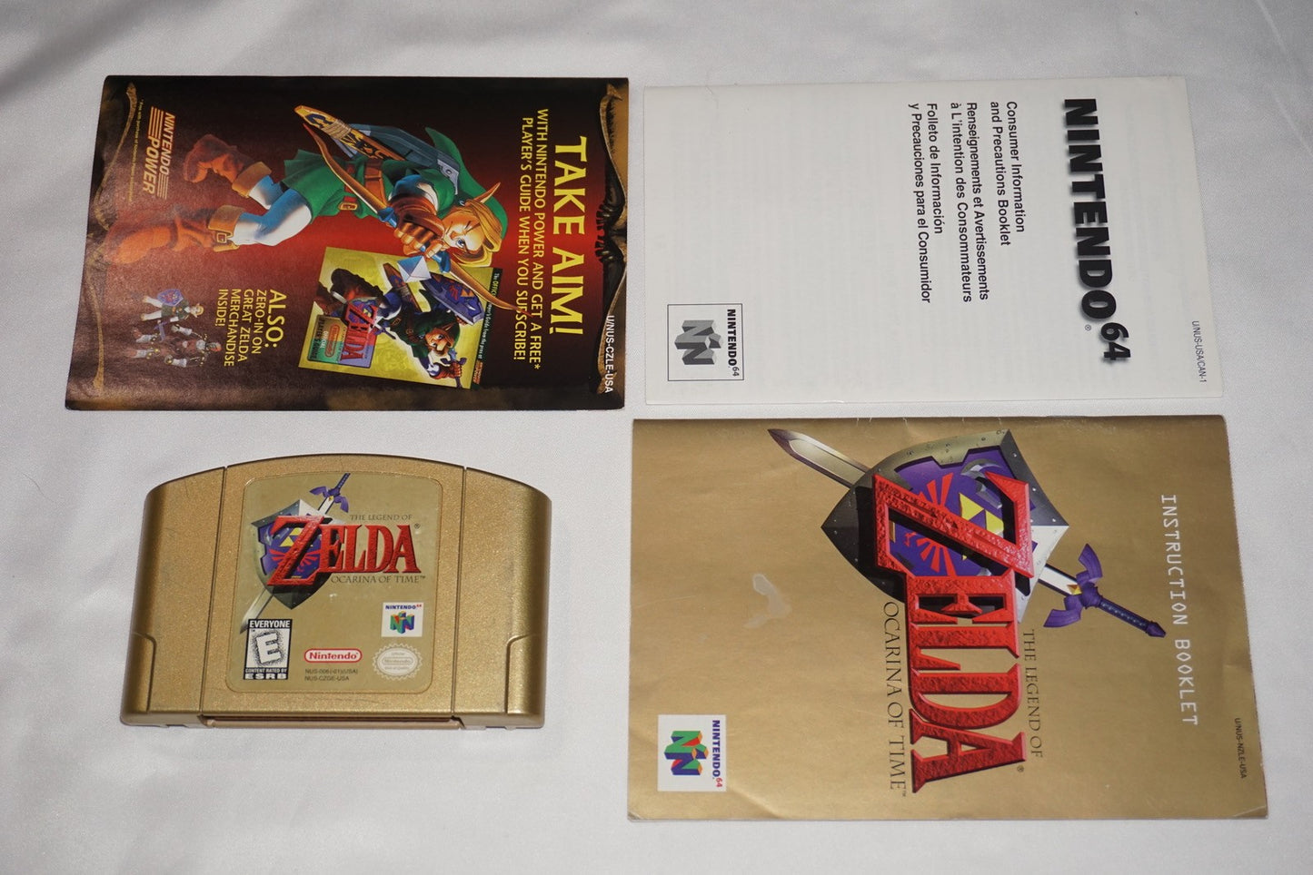 Legend of Zelda Ocarina of Time Collector's Gold (Nintendo 64 N64) Complete CIB