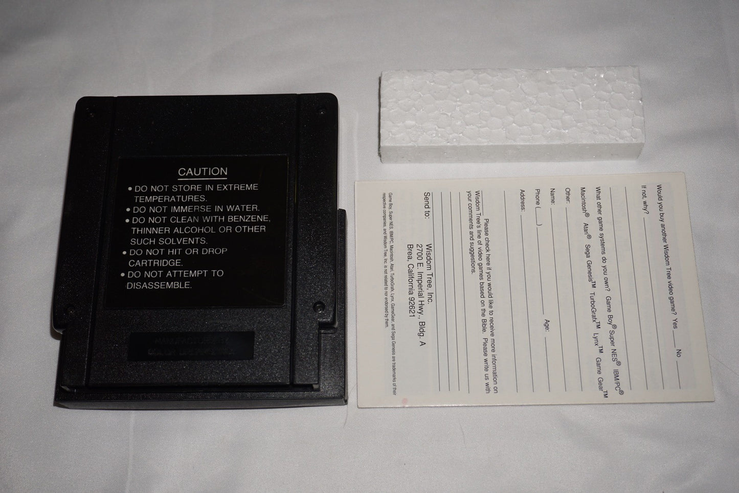 Spiritual Warfare (Nintendo NES) Complete in Box CIB