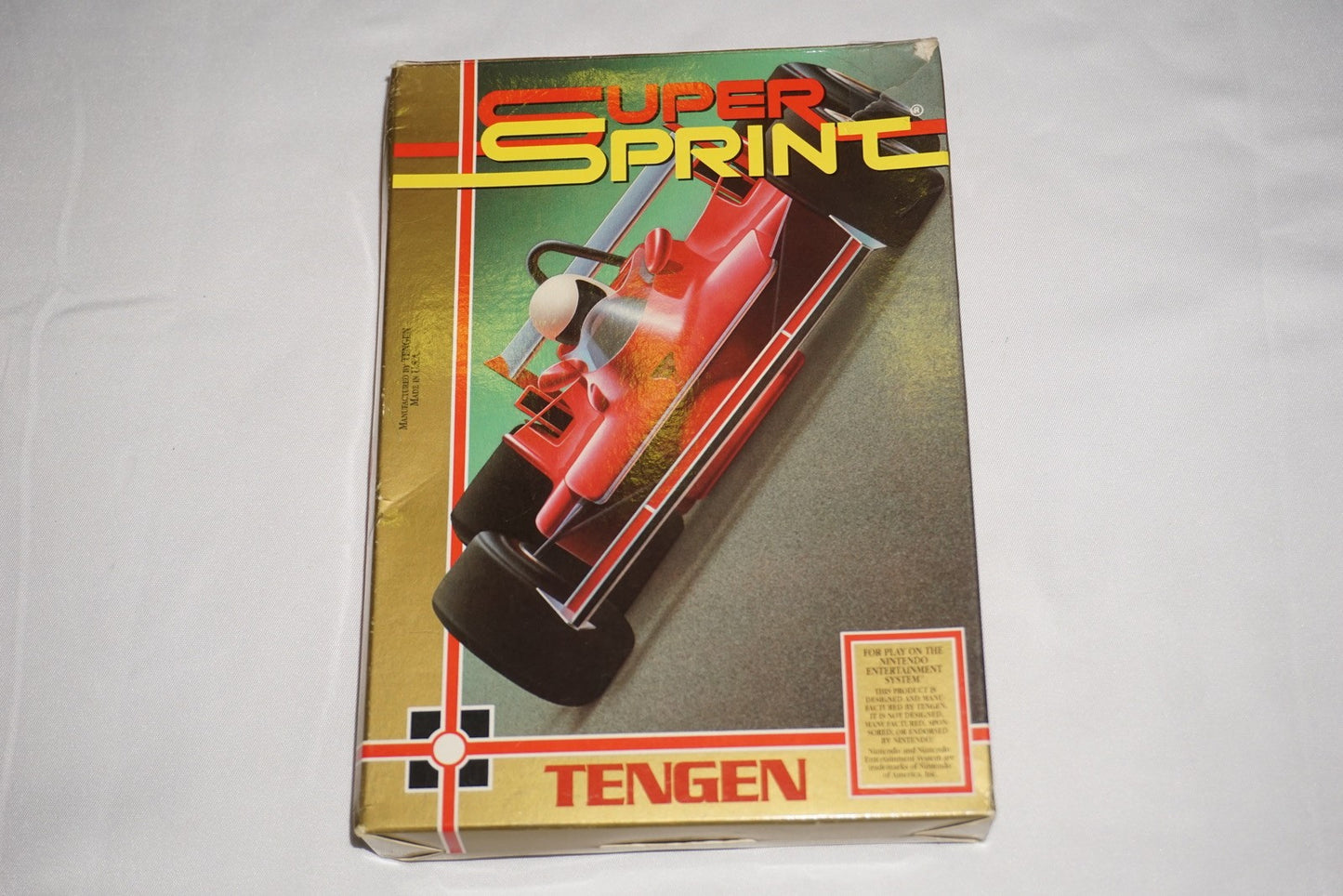 Super Sprint (Nintendo NES) Complete in Box CIB