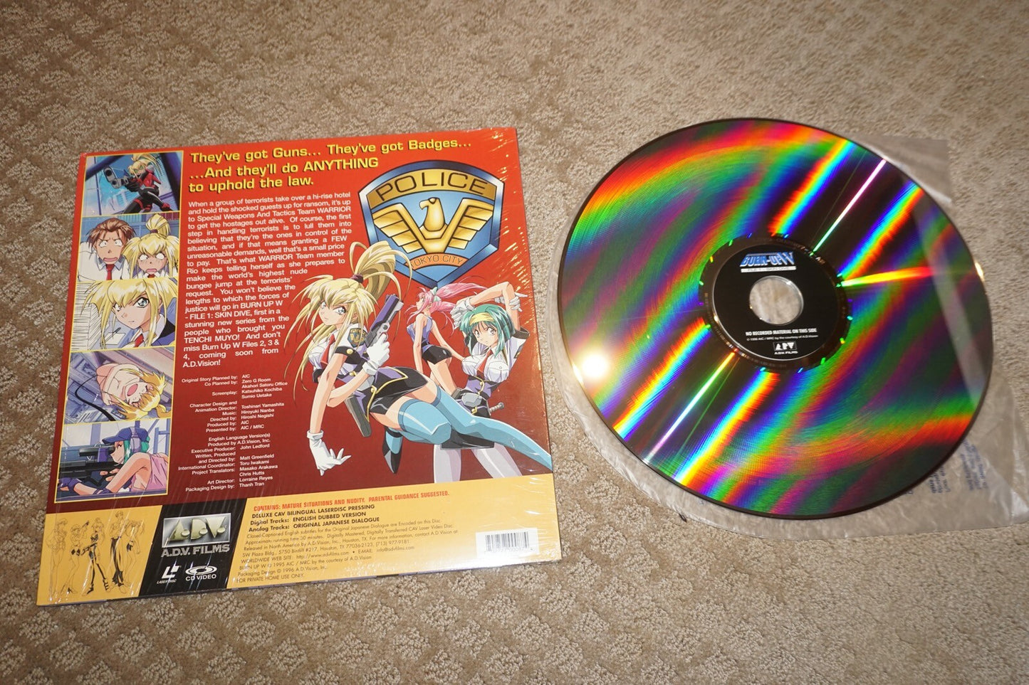 Burn-Up W - File 1: Skin Dive (Laserdisc CAV, 1996)