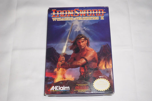 IronSword Wizards & Warriors II (Nintendo NES) Complete in Box CIB