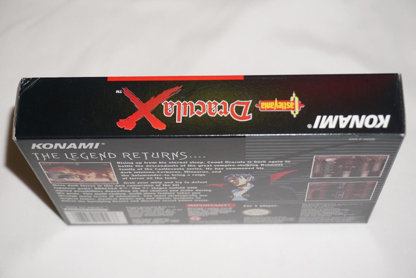 Castlevania Dracula X (Super Nintendo SNES) Complete in Box CIB