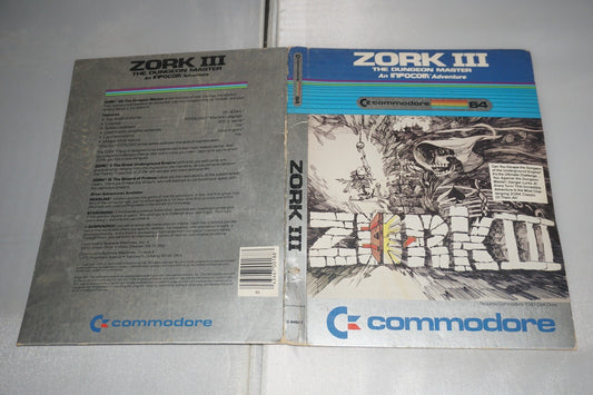 Zork III 3 (Commodore 64/128) Complete in Box CIB