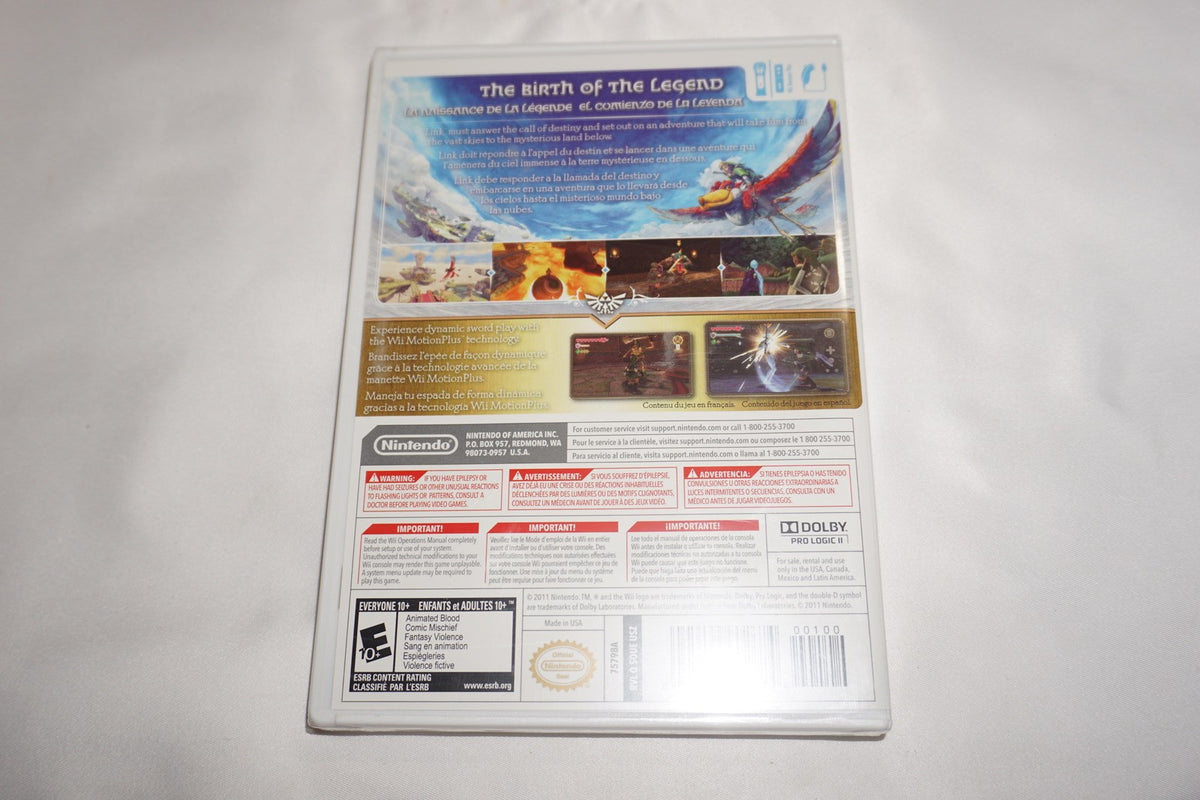 Legend of Zelda Skyward Sword (Nintendo Wii) NEW Sealed