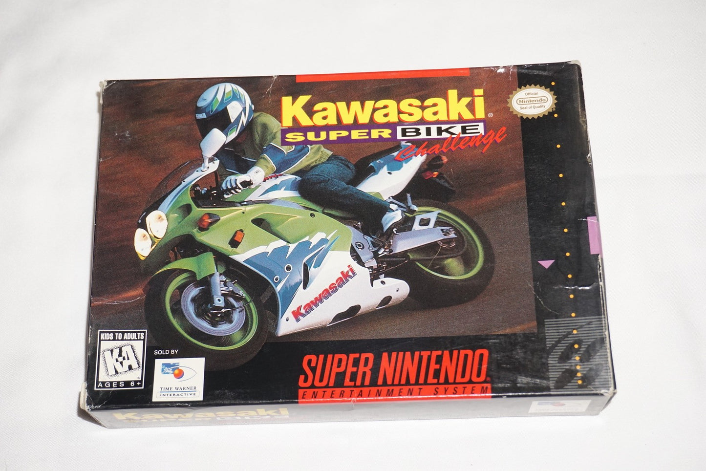 Kawasaki Superbike Challenge (Super Nintendo SNES) Complete in Box CIB