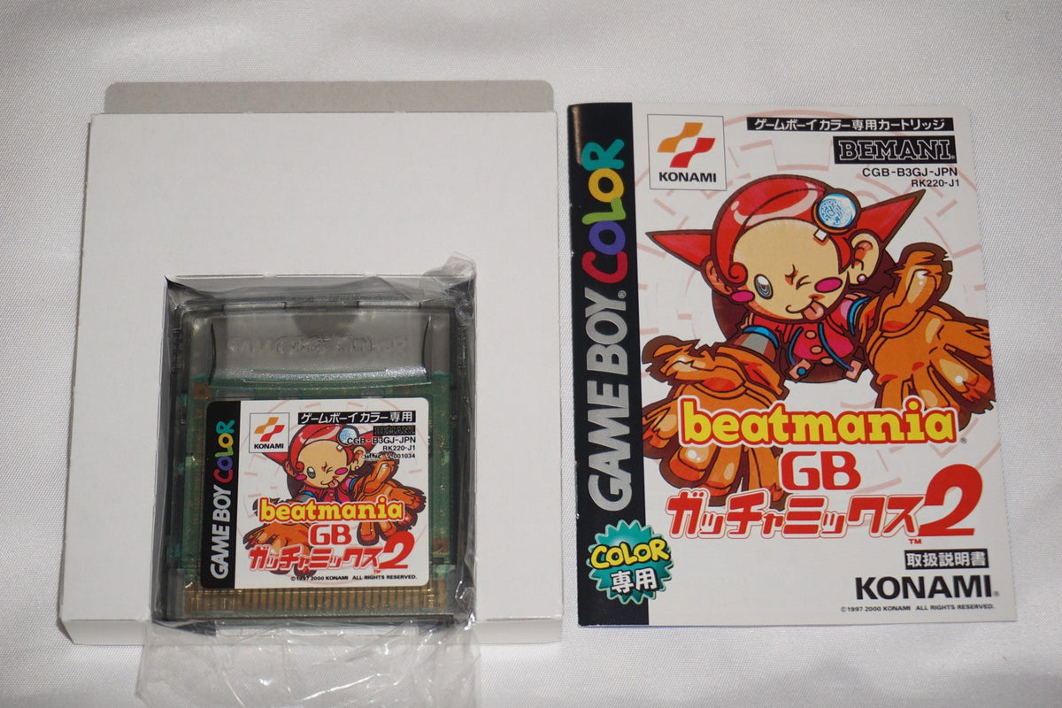 Beatmania Gacha Mix 2 (Game Boy Color GameBoy) Complete in Box CIB Japan Import