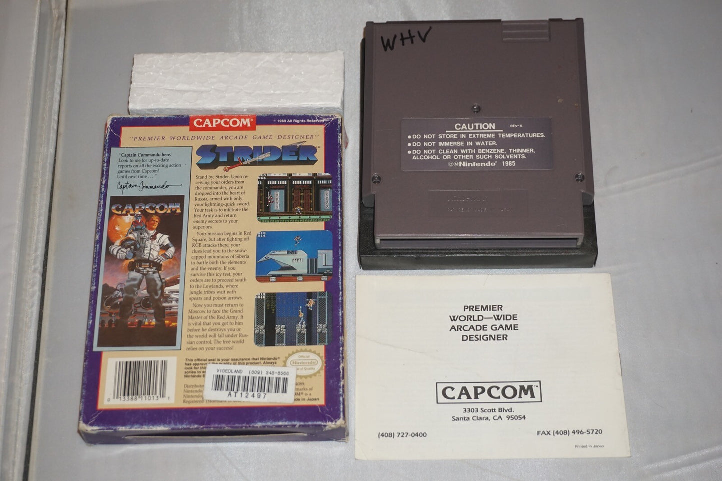 Strider (Nintendo NES) Complete in Box CIB