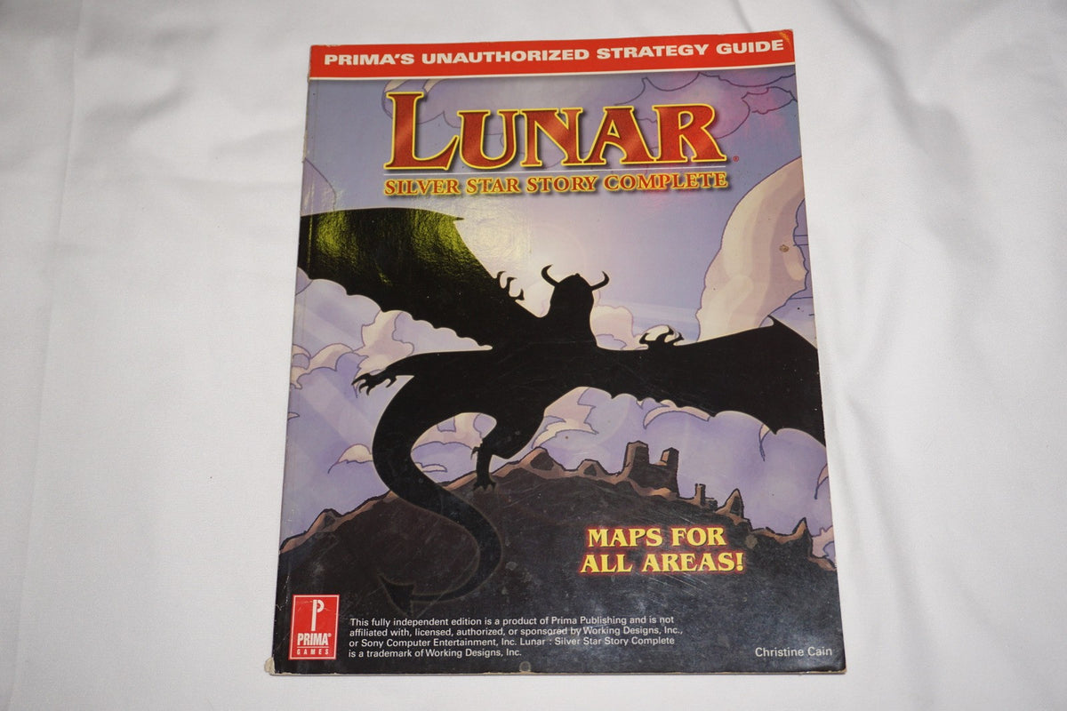 Lunar Silver Star Story Official Prima Strategy Guide Playstation ps1