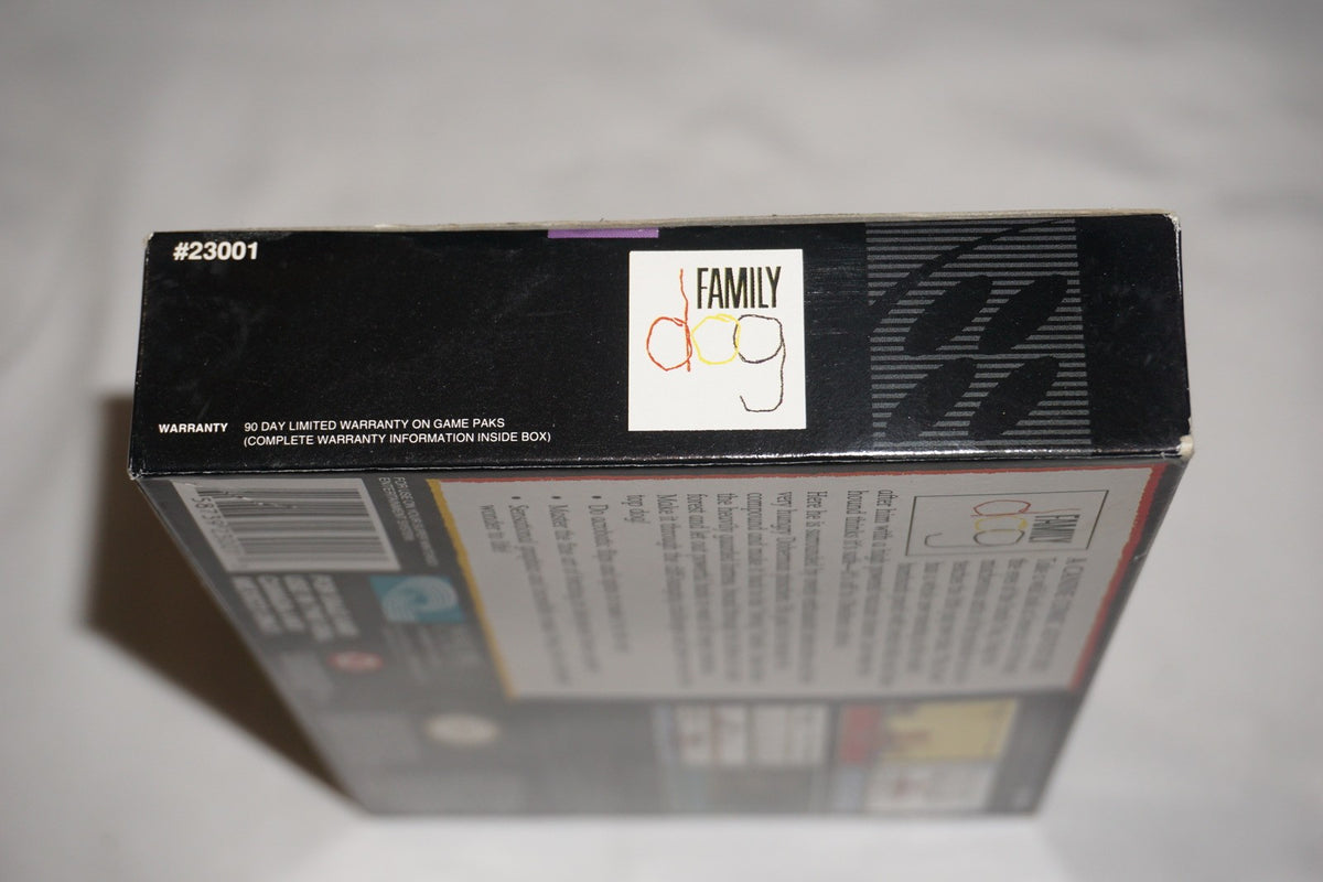 Family Dog (Super Nintendo SNES) Complete in Box CIB