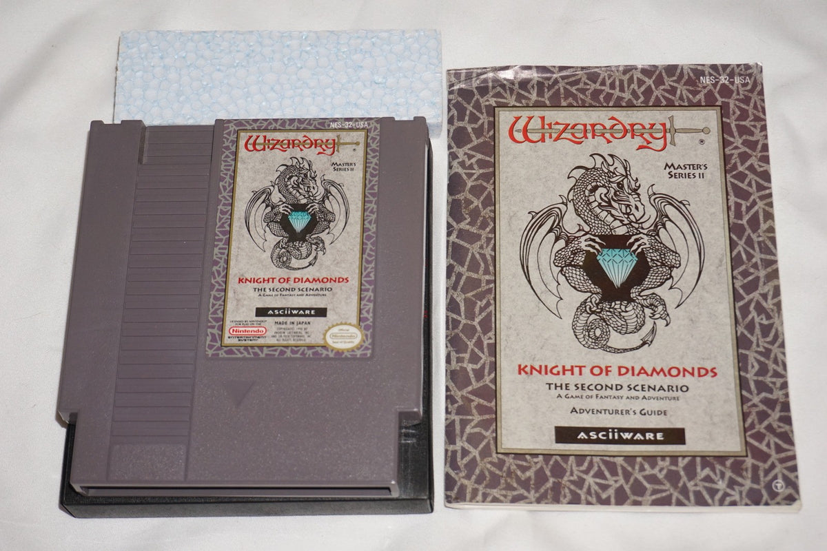 Wizardry: Knight of Diamonds Second Scenario (Nintendo NES) Complete in Box CIB