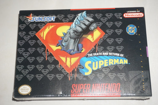 Death And Return Of Superman (Super Nintendo SNES) NEW in Box Factory Sealed