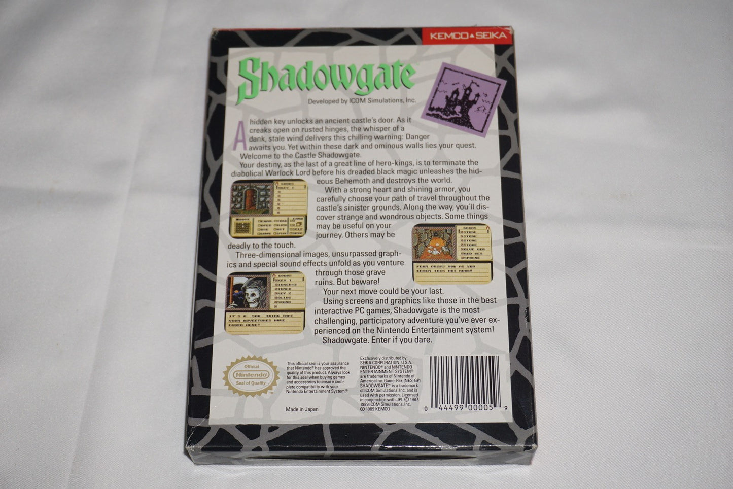 Shadowgate (Nintendo NES) Complete in Box CIB