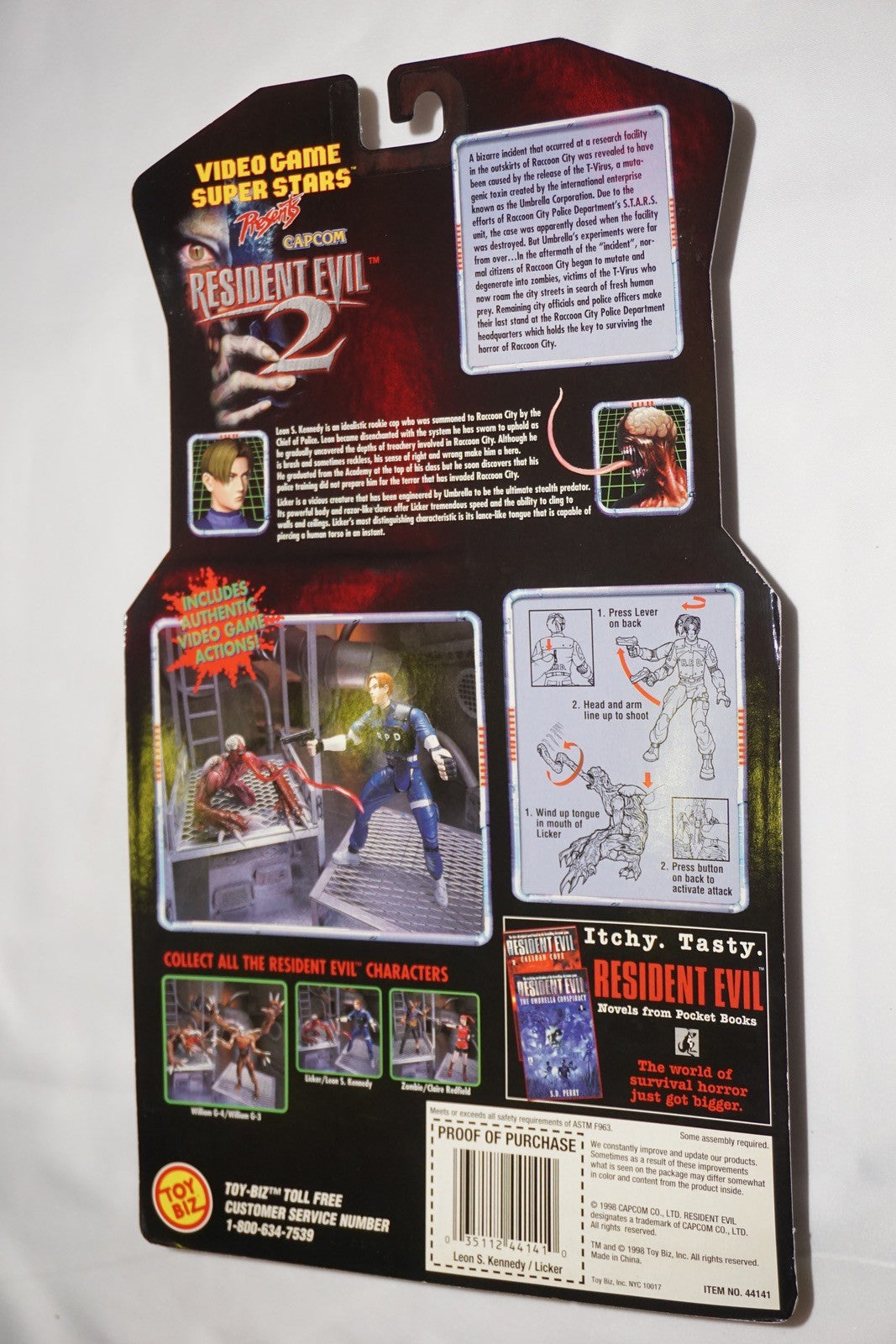 Resident Evil Leon Licker Palisades Figure Signed Autograph NEW Nick Apostolides