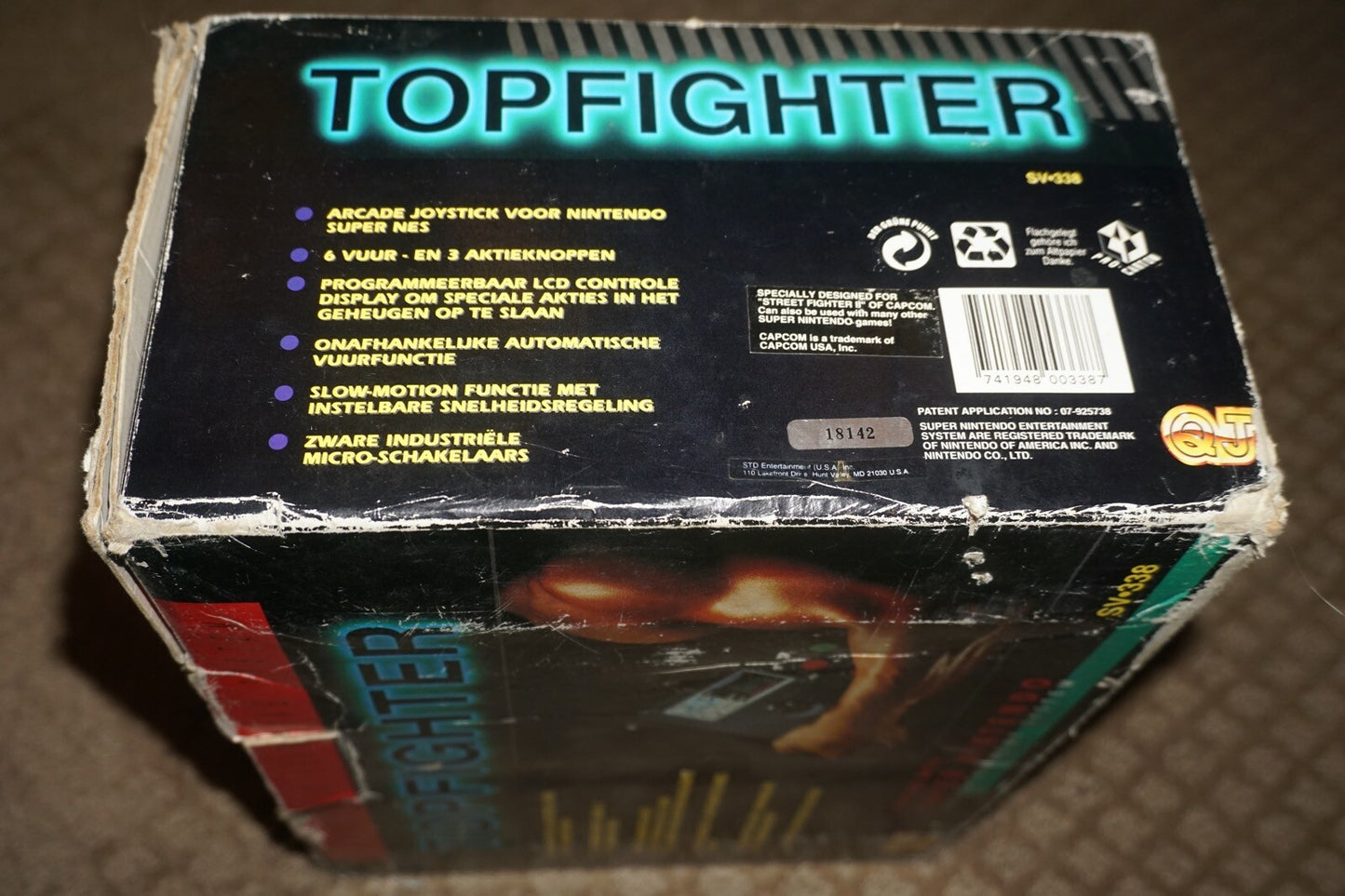 Topfighter Arcade Stick Controller (Super Nintendo SNES) Complete in Box CIB