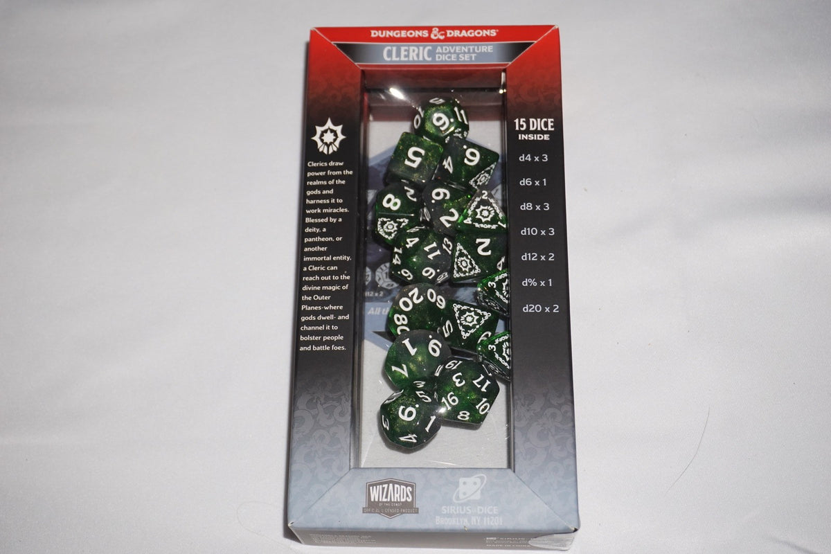 Cleric Adventure Dice Set D&D Dungeons & Dragons NEW