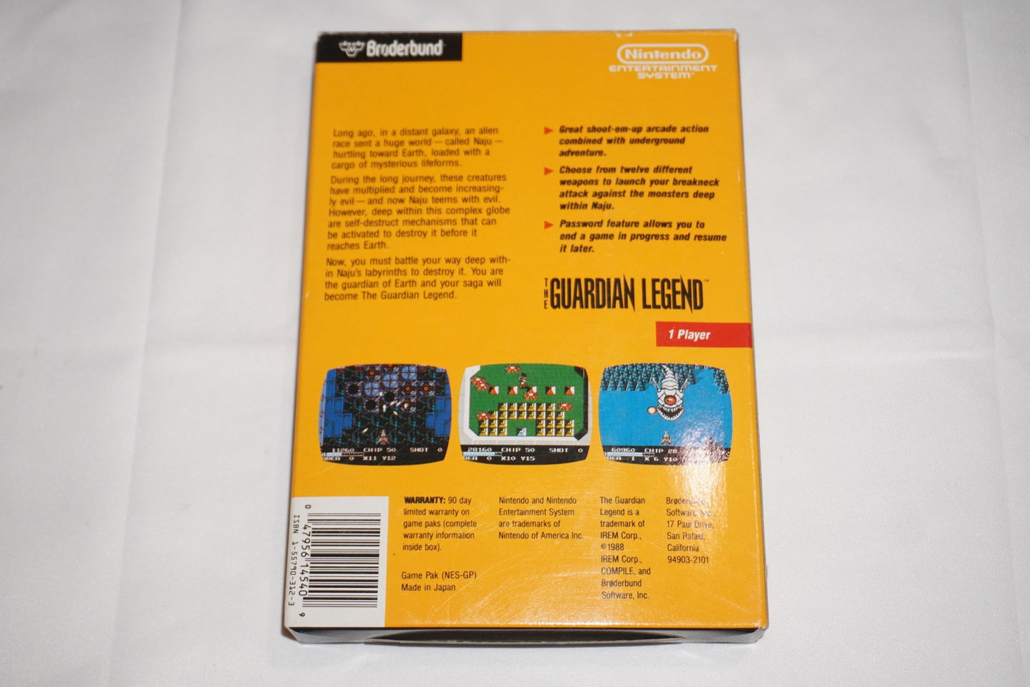 Guardian Legend (Nintendo NES) Complete in Box CIB