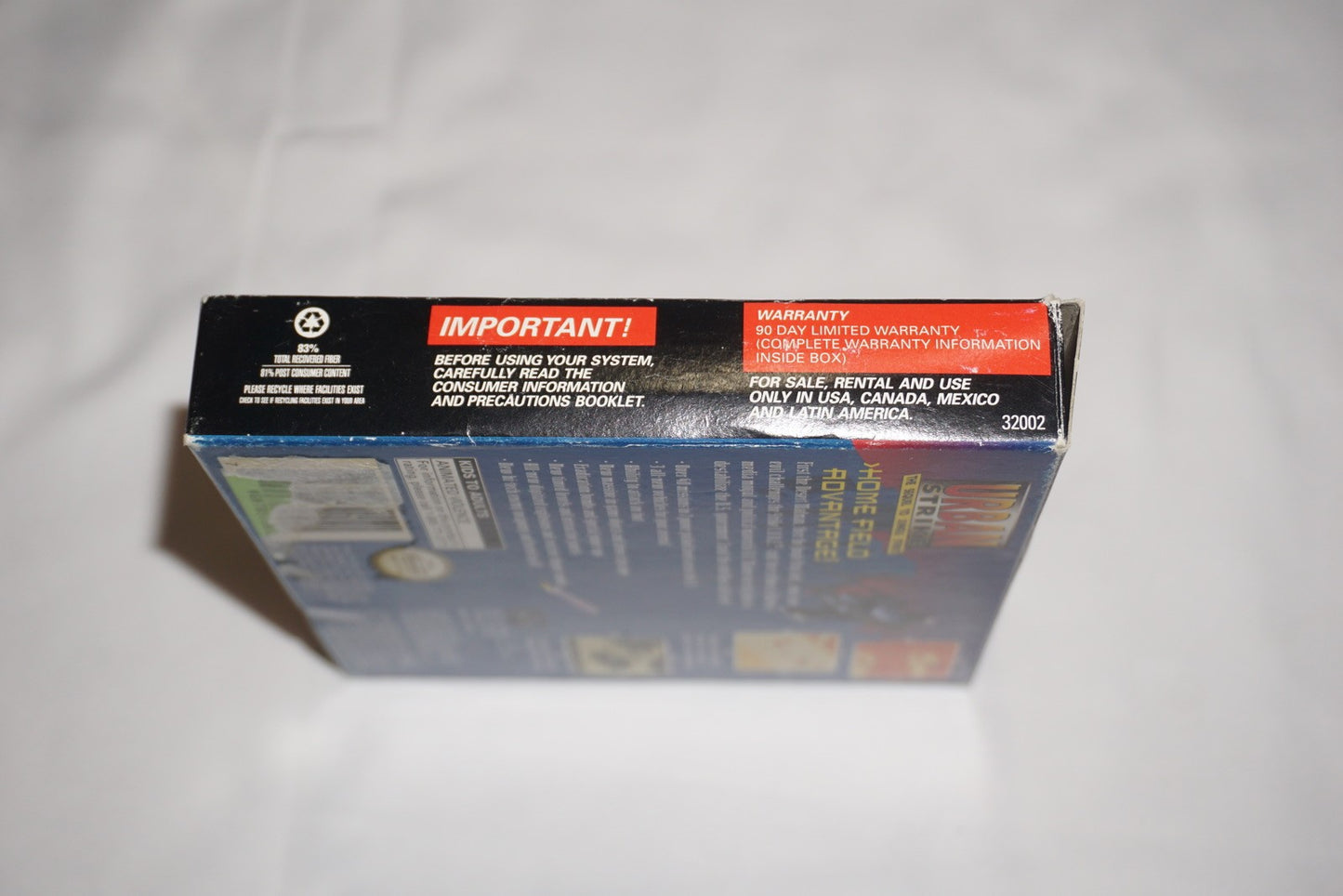 Urban Strike (Nintendo Game Boy Gameboy) Complete in Box w/ Reg Poster CIB